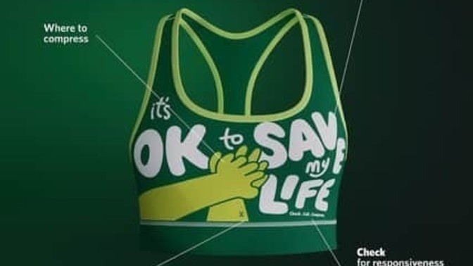 As a woman, how do you feel about the design, message, color, etc. of this sports bra?