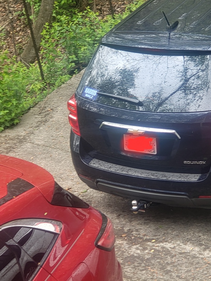Why the hell would anyone keep a Harris/Waltz sticker on their car?