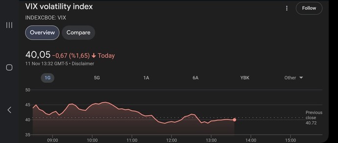 What do you think about the current VIX Index?