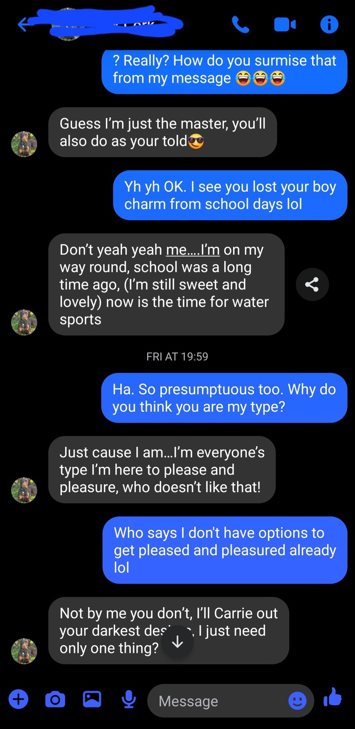 What do you think of this guy from his text messages?