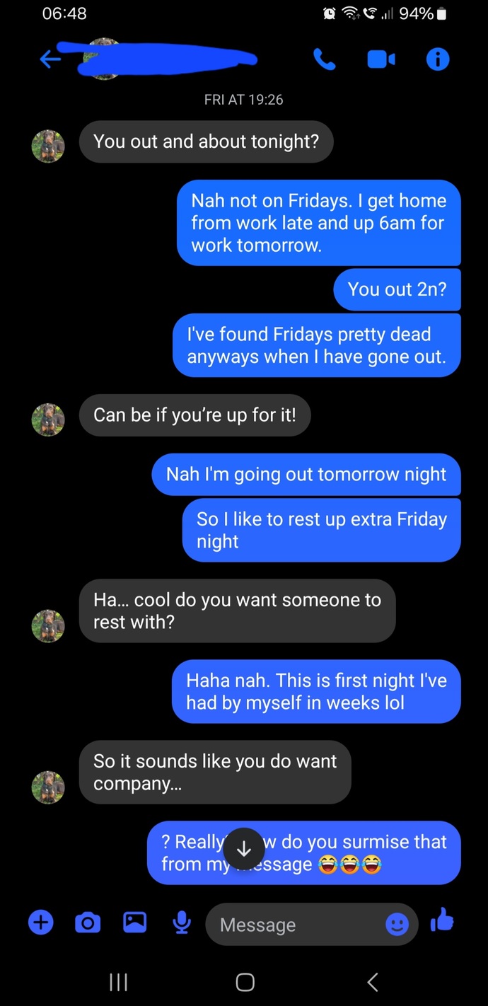What do you think of this guy from his text messages?