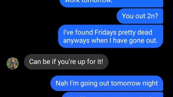 What do you think of this guy from his text messages?