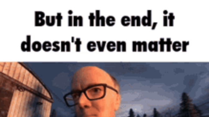 Does life actually matter?