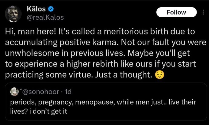 What are your thoughts on this take about the difference between men and womens struggles?