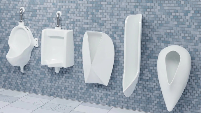 Will new URINAL design reduce pee splashback?