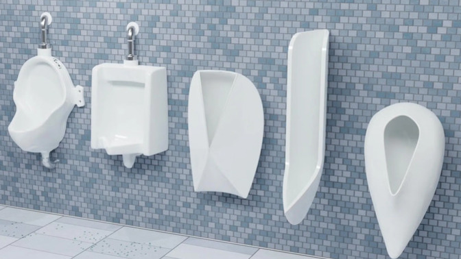 Will new URINAL design reduce pee splashback?