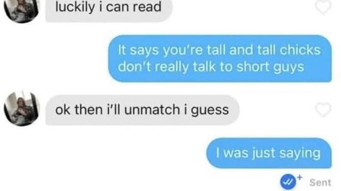 It's some peoples own fault that they're single agree?