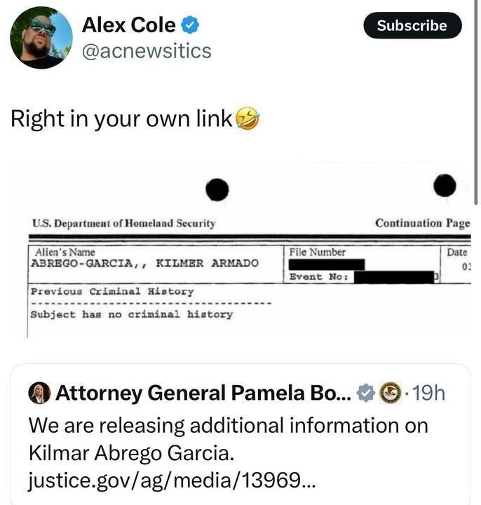 "no criminal history"