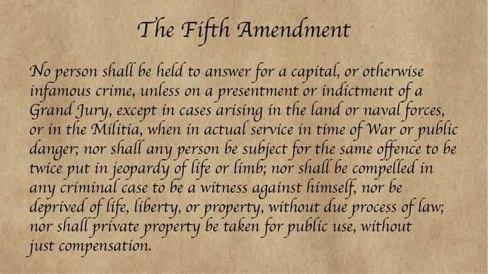 Hey did YOU know that the 5th amendment of the US constitution uses the word ‘person’ & not ‘citizen’ shall receive due process if accused of a crime?