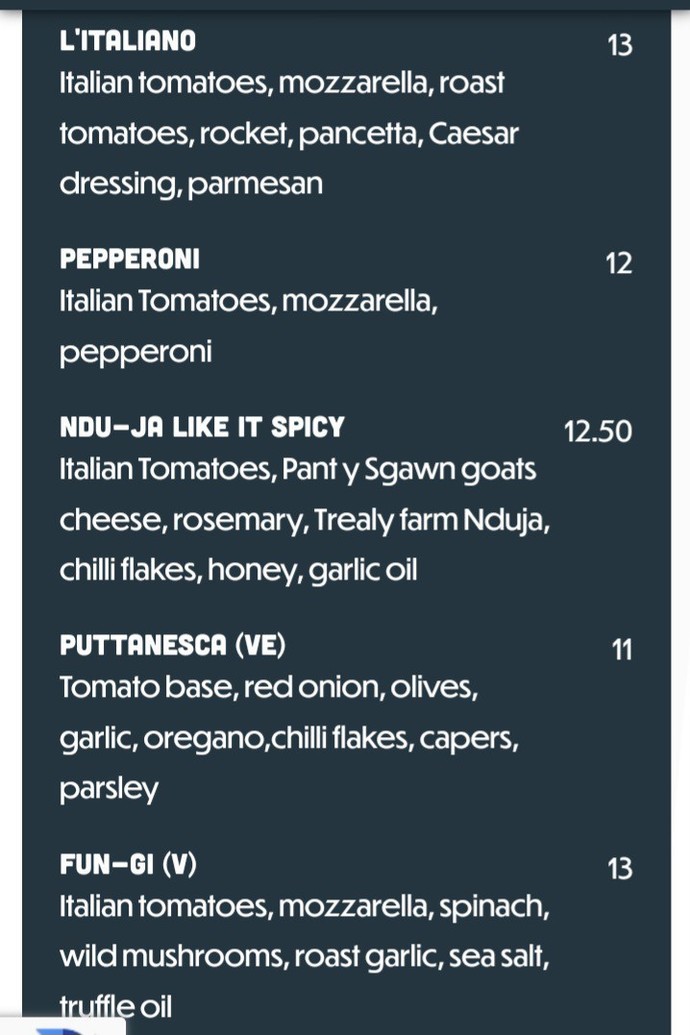 What pizza do you fancy?