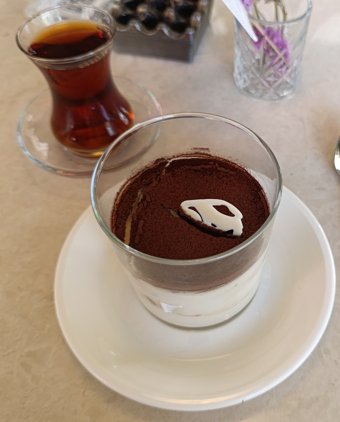 I paid $11.04 for this. Do you think its expensive or not? Tiramisu and 3 sips of black tea?