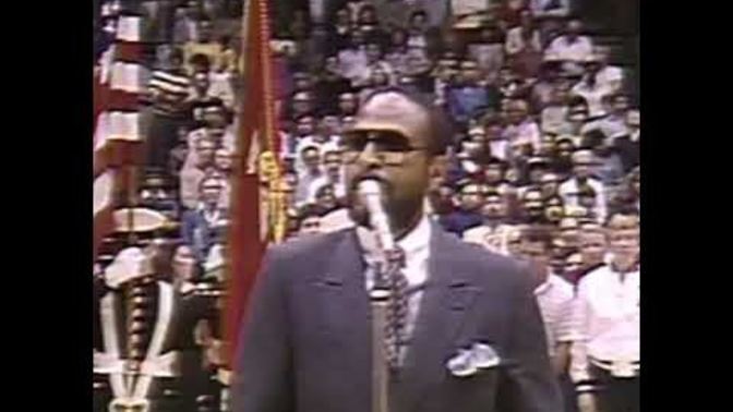 Which rendition of "The Star-Spangled Banner" at a sporting event was greater?