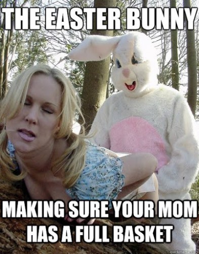If you were in a photo contest with the Easter bunny, how would you pose?