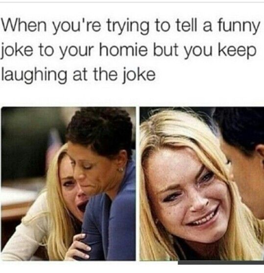 Do you keep laughing when you want to tell something funny or a joke? Do you know someone who does that?