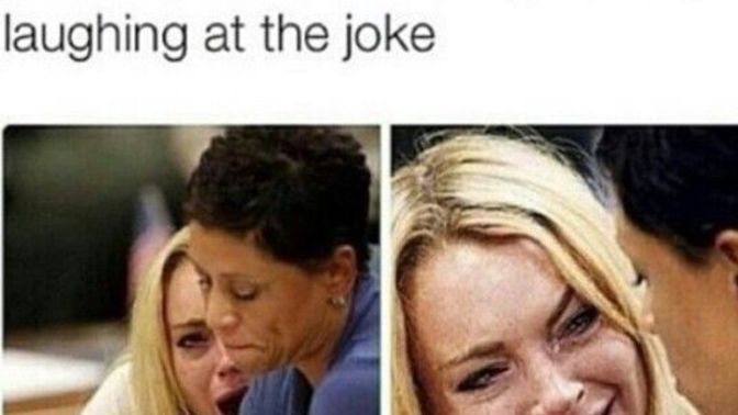 Do you keep laughing when you want to tell something funny or a joke? Do you know someone who does that?