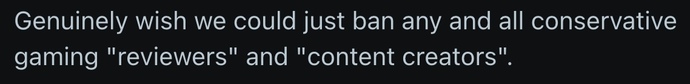 Do you support diversity in gaming journalism and content creation or do you disagree with leftists who wants to blanket ban conservatives?