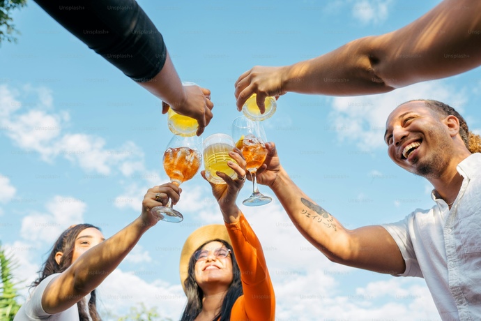When was the last time you drank alcohol with friends?