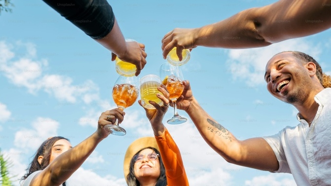 When was the last time you drank alcohol with friends?