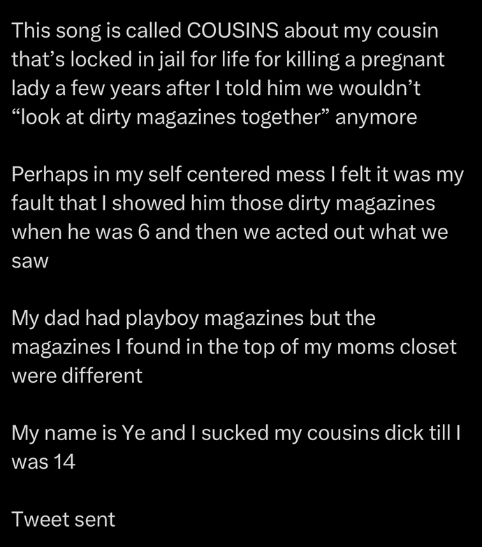 Thoughts on his tweet?