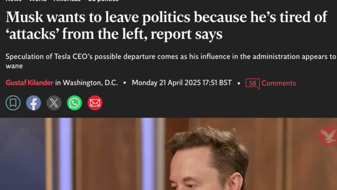 Ahh…billionaire astonished at consequences of politics?