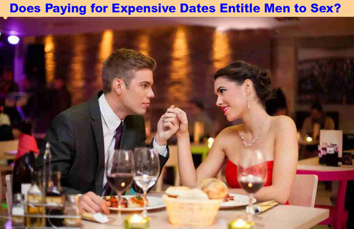 How long and expensive should a date be for a woman to either pay half the expenses or be obligated to sleep with the man in exchange for the date?