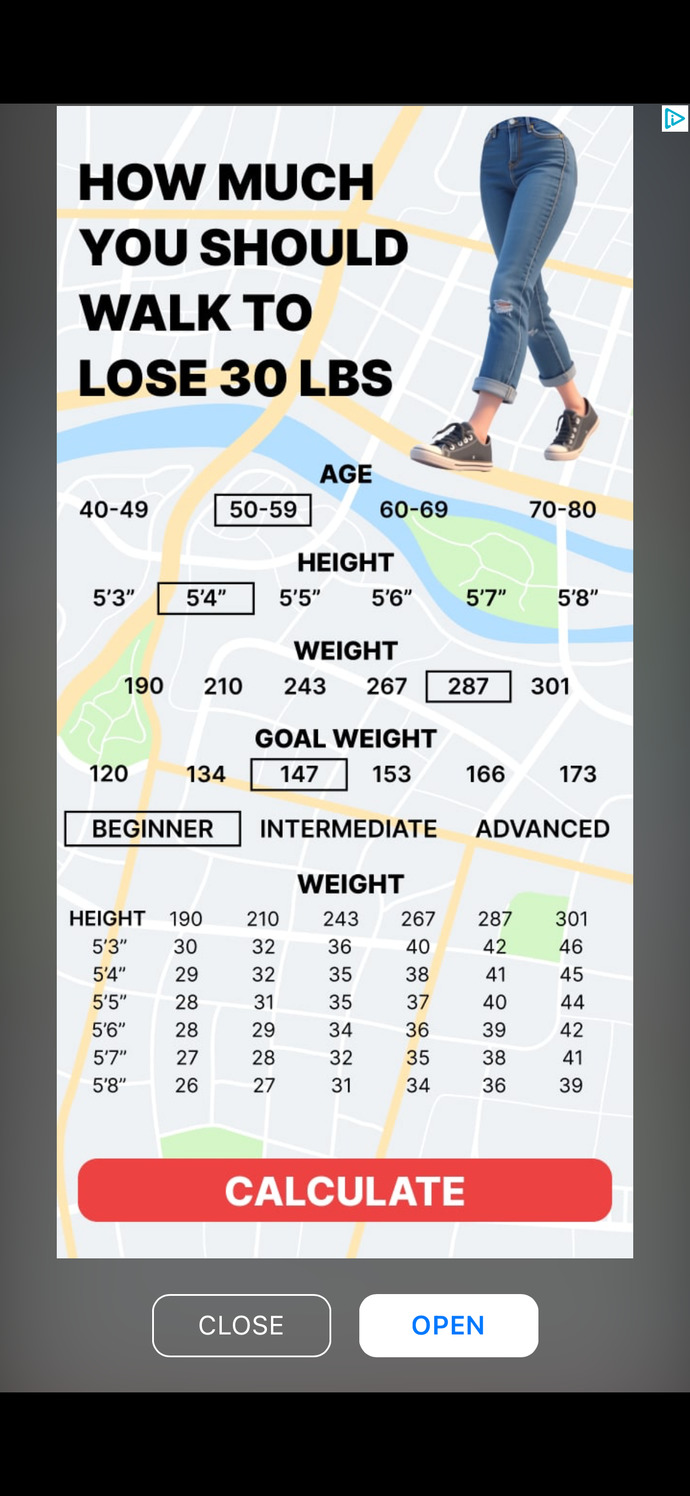 How much do you walk every day?