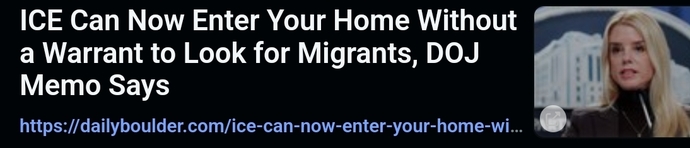 You okay with ICE entering your home?