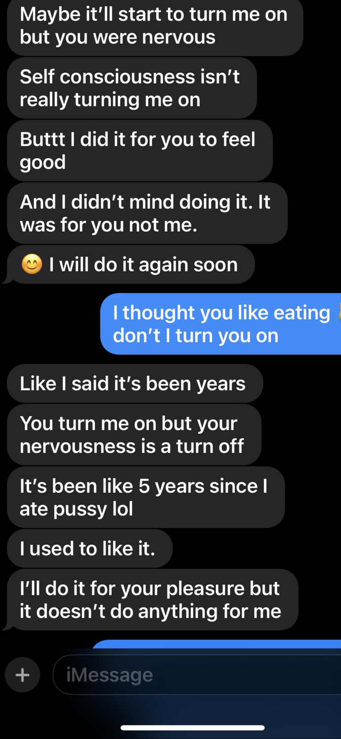 Is this a bad sign if it doesn’t turn her on?