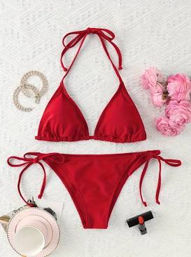 Battle of the bathing suits: Red vs Black- which color wins your vote?