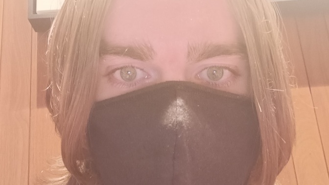 Why is this emo kid wearing a mask?