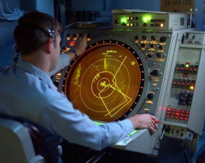 Air Traffic Controller and Radar Display