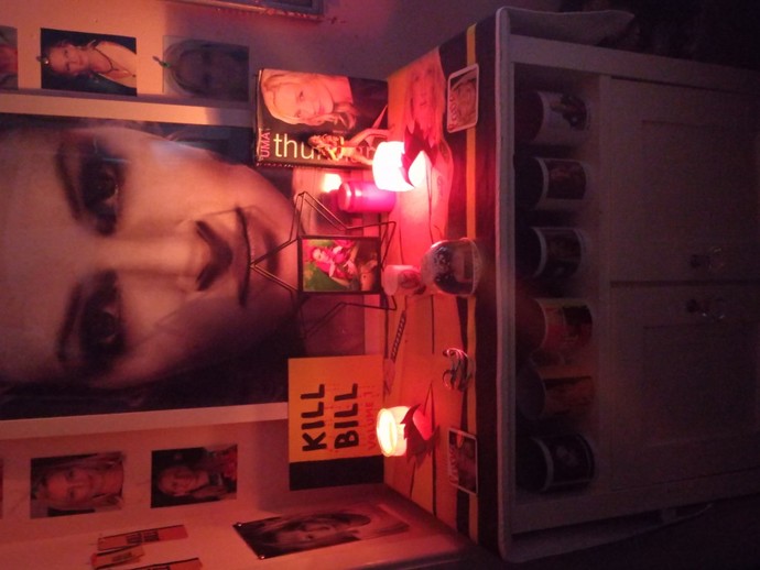 Friends what do you think of my love shrine of uma thurman?