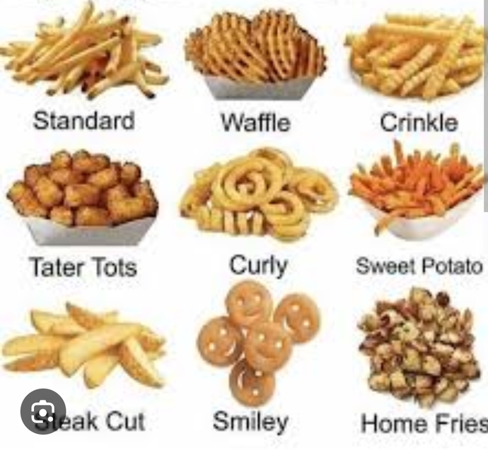 Whats the correct cut of French fries? Be careful! This is a question people will come to blows over! It all depends on your condiment / sides, yes?