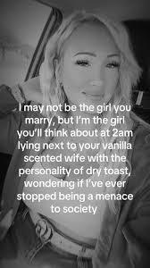 Do you think some exes try to come back to you because No one else wants them?