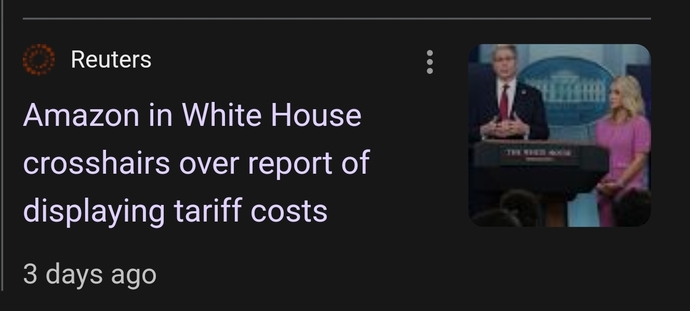 Wouldnt you want to see the cost of tariffs on your receipt?