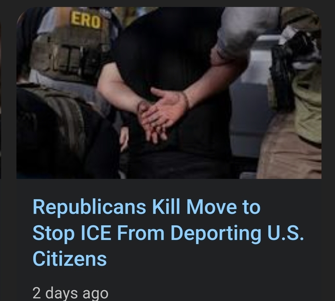 ICE is gestapo. Why would they vote against this?