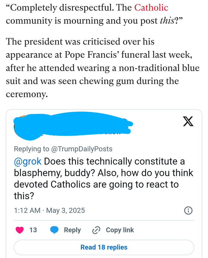 Do You Find Trump Creating An AI Post of Himself Dressed As The Pope Disrespectful?