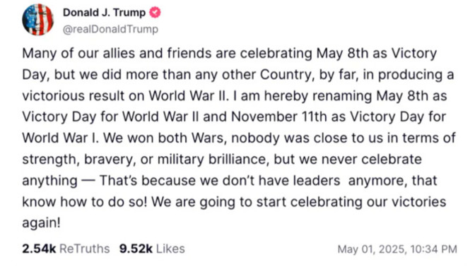 Donald Trump Says He Is Renaming Veterans Day?