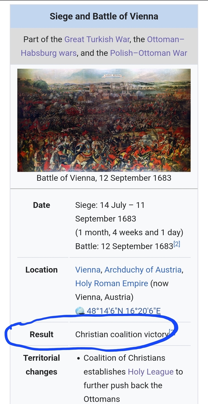 Why did the Christians never win a war against the Turks?