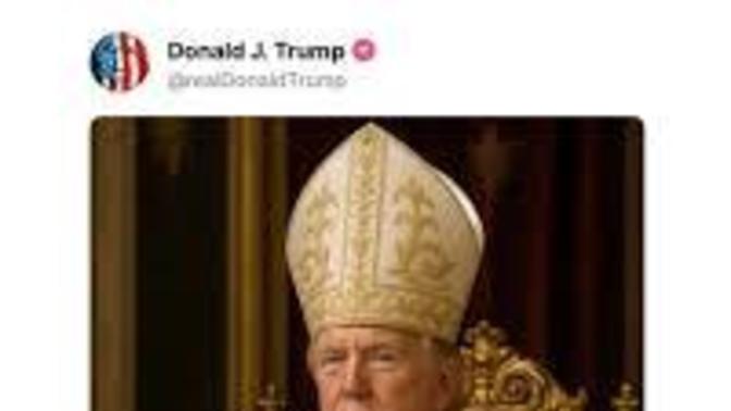 Trump posts a photo of himself dressed as the pope. Thoughts?