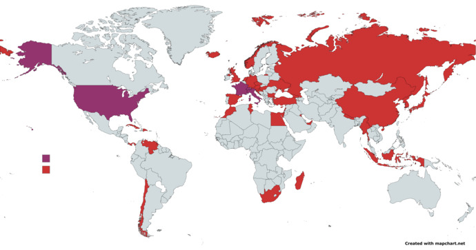 How many countries have you visited?