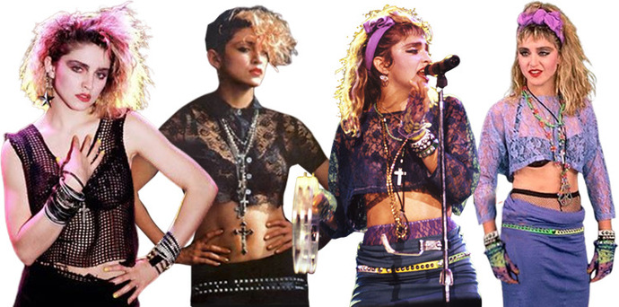 Are the outfits that Madonna wore in the 1980s, which caused so much controversy then, tame in comparison to even the average pop star of today?