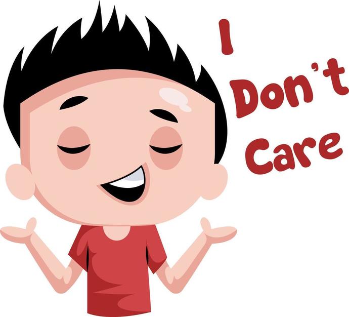 Does it offend you when someone says I dont care?