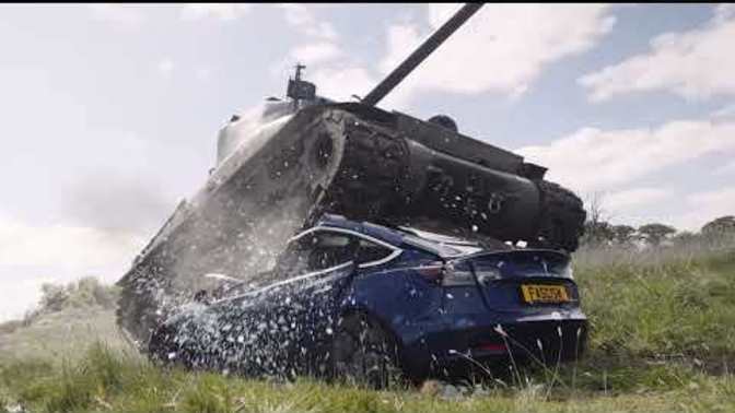 A 98 Year Old WWII Vet Destroys His Tesla Car with a TANK in Protest “We’ve Crushed Fascism Before, and We’ll Crush It Again.” Your thoughts ?