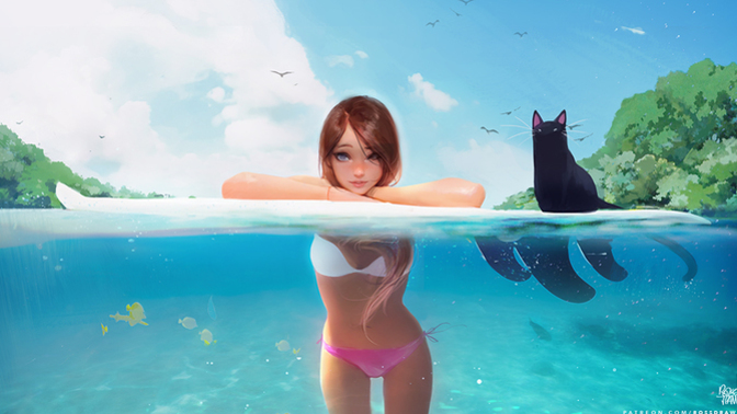 Does your, or someone you know, cat like water?