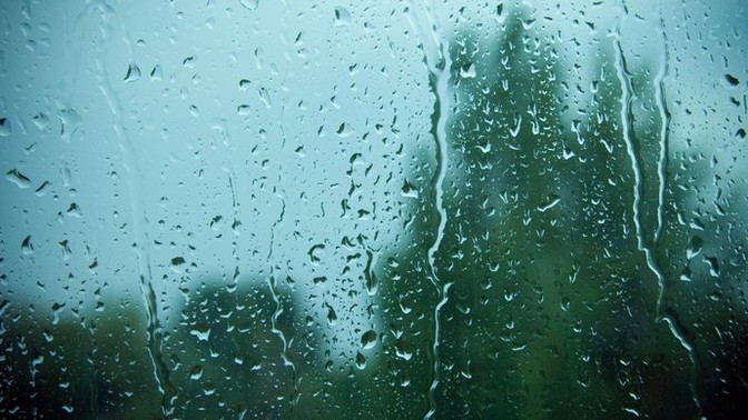 A male friend comes over completely soaked, what will he be wearing the remainder of the day?