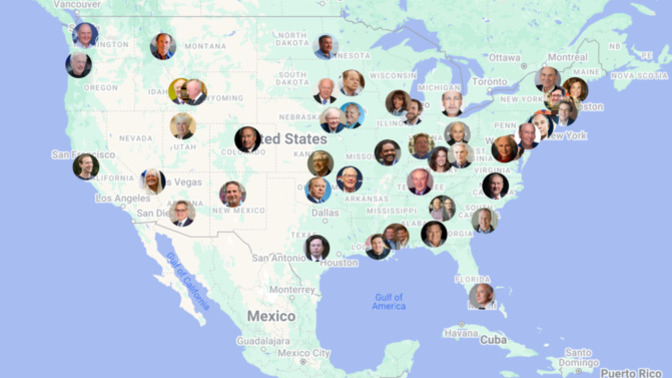 What is this a US map of?