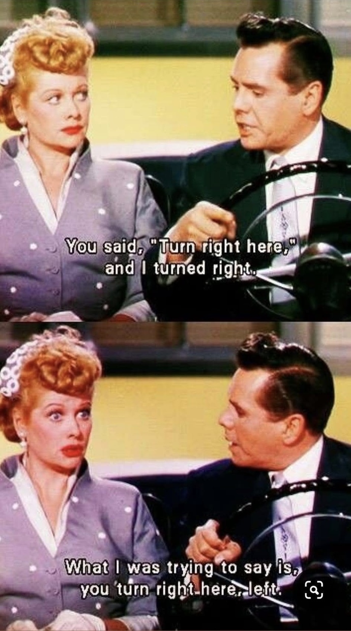 Should it be illegal for both people in a relationship to be bad at directions? Are you bad at directions?