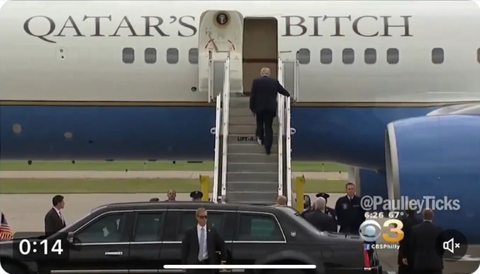 Whats your opinion on Trump accepting a luxery air plane from 🇶🇦 Qatar?