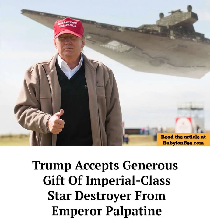 Was the Qatari bribe of tRump with a $400 million luxury jet a straight up middle finger to a corrupt USA?